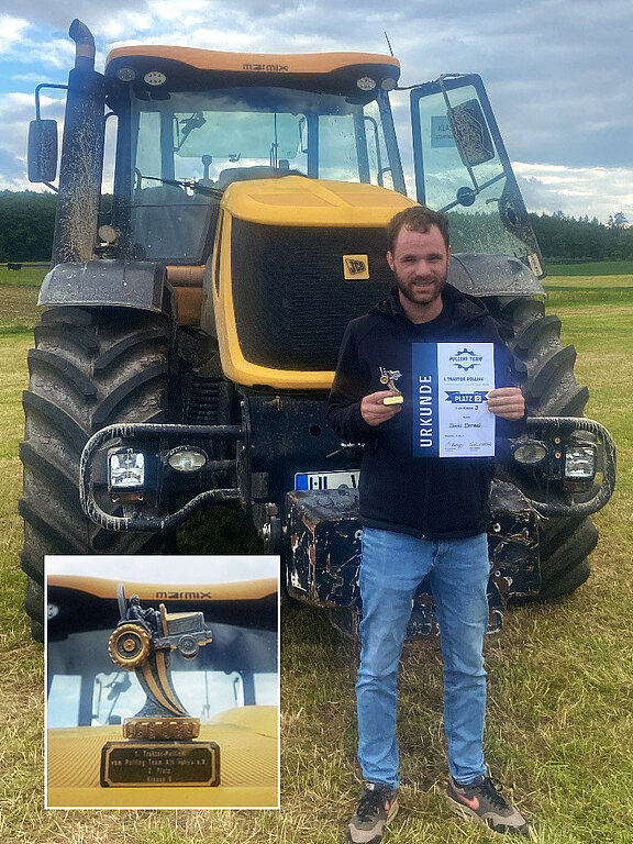 Zweitpplatzierter Traktor Pulling Pallelau