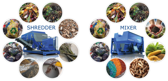 Shredder Mixer Materialien